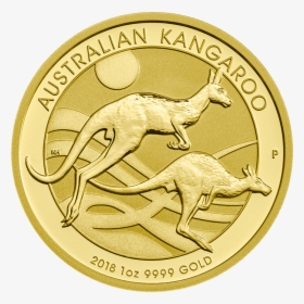 Australian Nugget 2018 1 Oz Gold Coin    Src Https - 2017 Australia 1 2 Oz Gold Kangaroo, HD Png Download, Transparent PNG